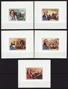 Чад, 1976, 200 лет США, 5 люксблоков без зубцов